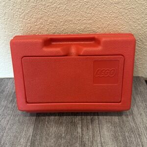 Vintage 1980s Red Lego Carry Case Storage Container Made In USA Pencil Case